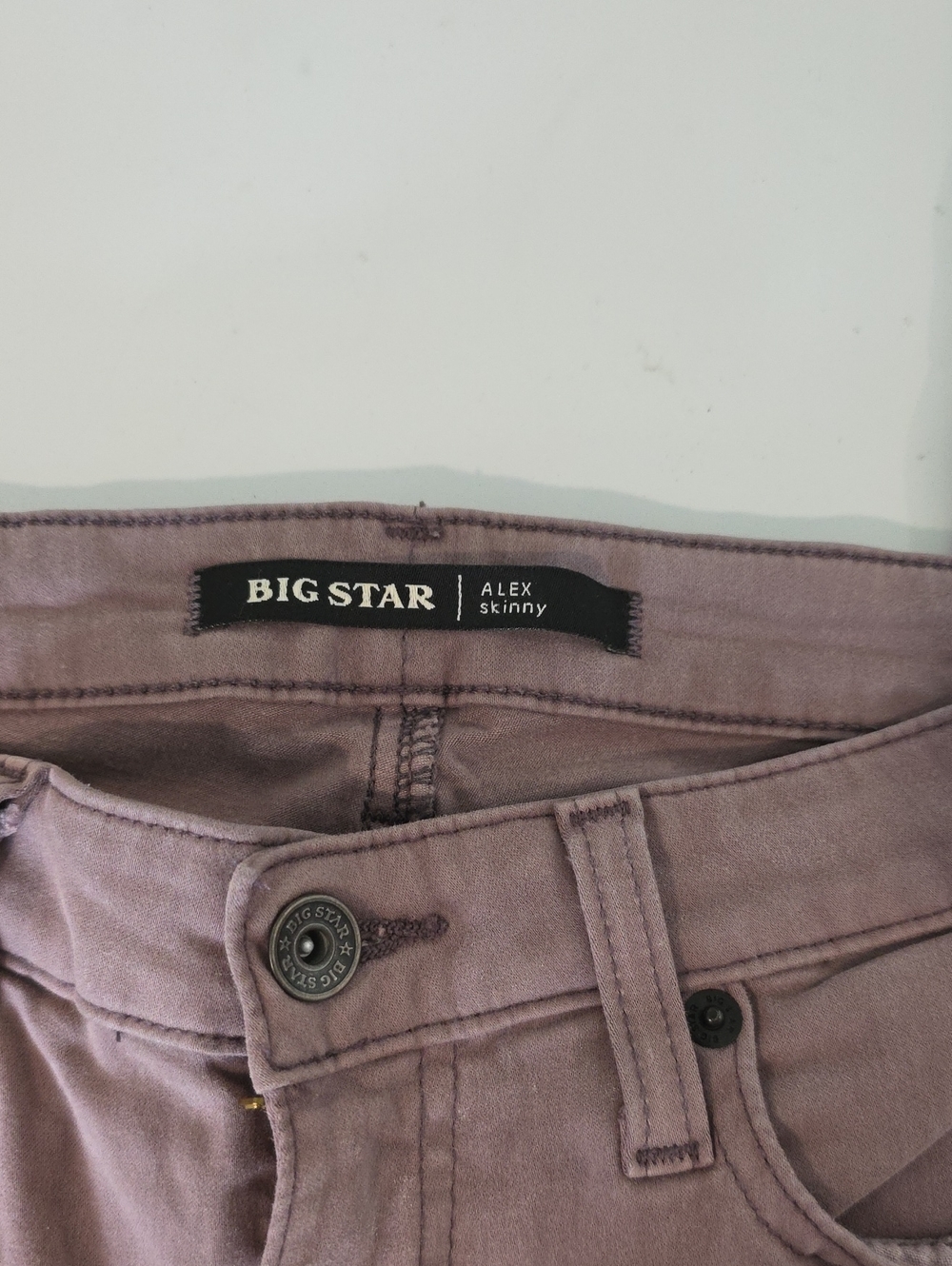 Big Star Alex Skinny Jeans in Dusty Lavender